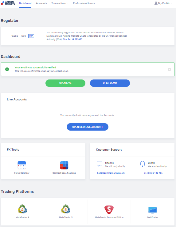 Trader's Room Dashboard