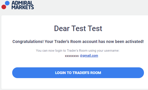 Trader's Room Account Activated