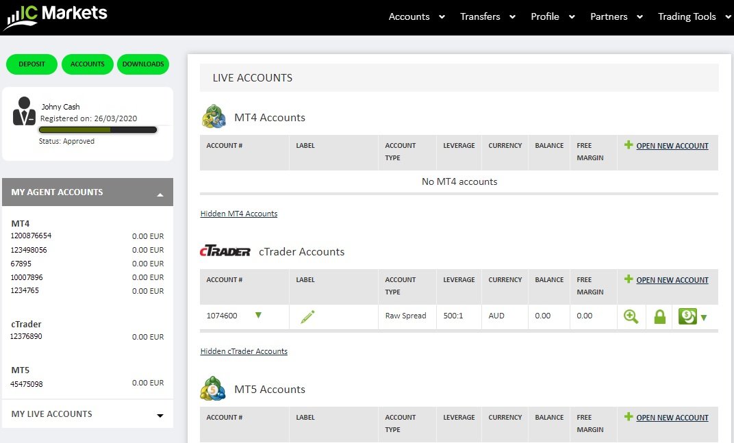 IC Markets Account Approved