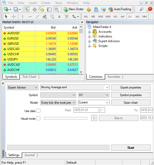 11_MT4 Strategy tester