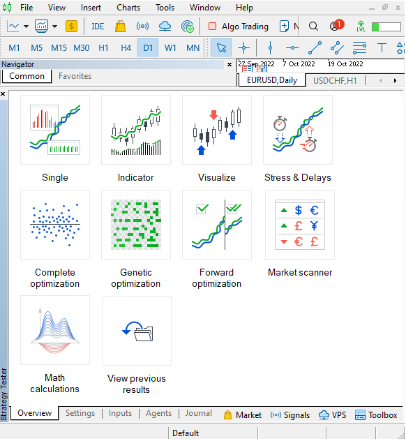 11_MT5 Strategy tester