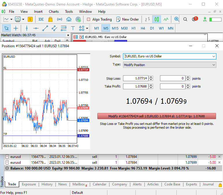 26_Modify Stop Loss and Take Profit Level in MT5